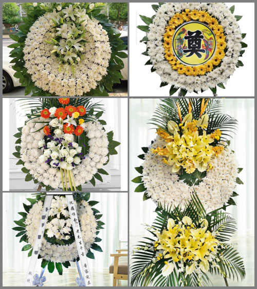 湖北孝感市安陆市陈店乡金龙村花圈速递